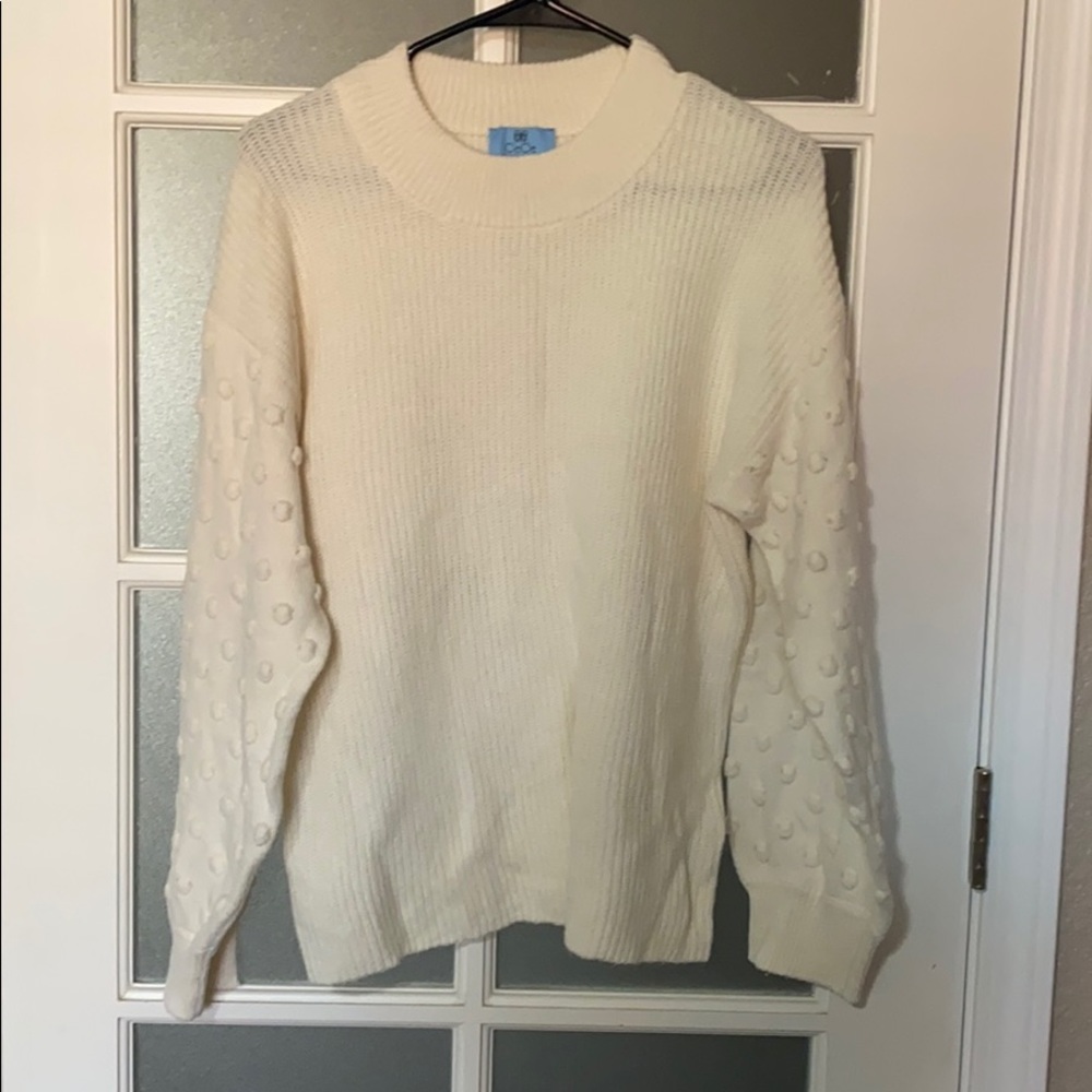 CeCe bubble sleeve sweater
